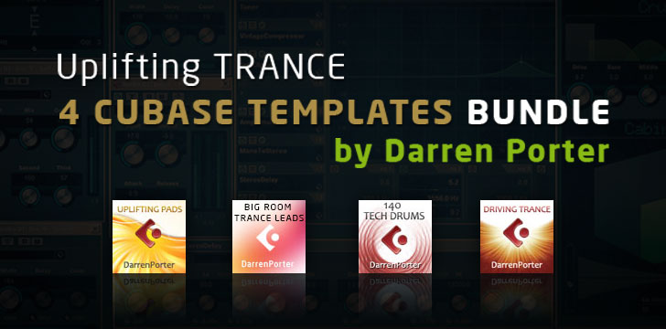 4 Cubase Trance Templates  Bundle by Darren Porter