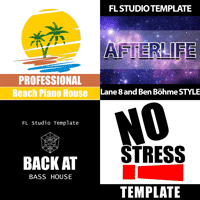 House & EDM 4 in 1 Fl Studio Template Bundle by Cherry Coke