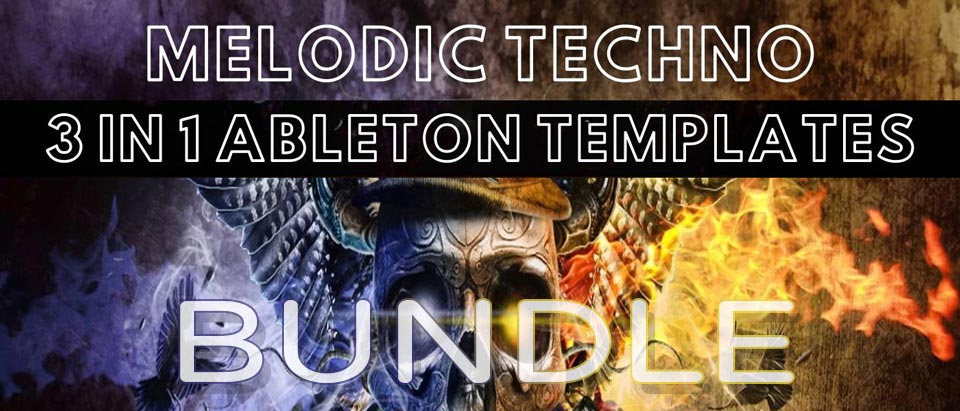 Melodic Techno - 3 in 1 Ableton Templates (Only Native Ableton VST)